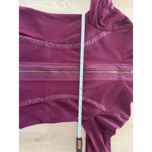 Athleta VERBIER JACKET 2 Hooded Full Zip Training Burgundy Size Large - Picture 6 of 8